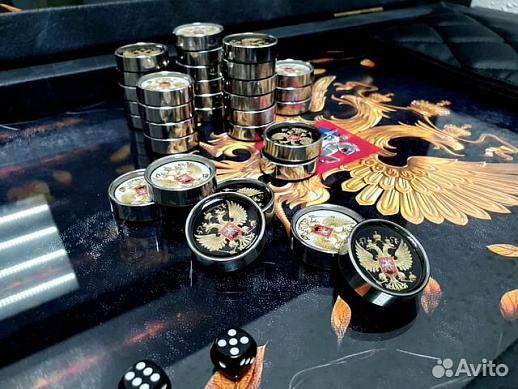 Нарды «Золотой Герб России» купить с доставкой Нарды «Золотой Герб России»