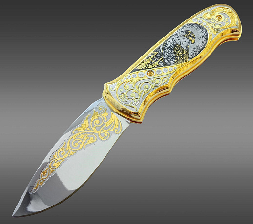 Нож складной "Орел". Златоуст купить с доставкой Нож складной "Орел". Златоуст
