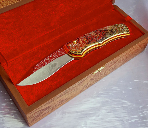 Нож складной "Тигры". Златоуст