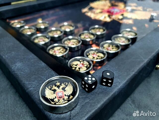 Нарды «Золотой Герб России» купить с доставкой Нарды «Золотой Герб России»