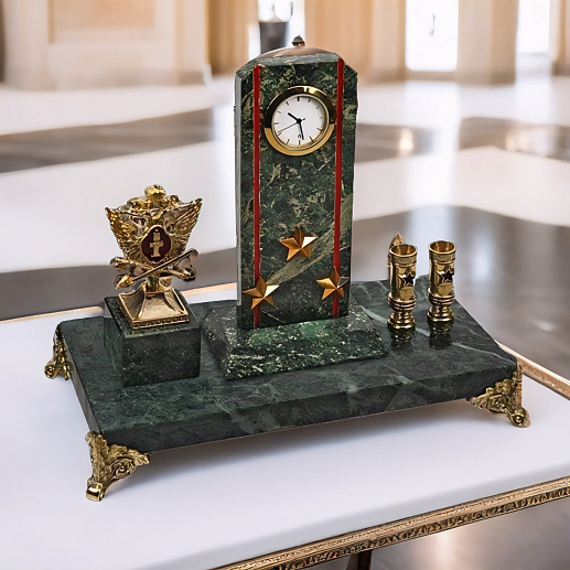 Подарочные часы «Погон с п/п и гербом УИС» купить с доставкой Подарочные часы «Погон с п/п и гербом УИС»